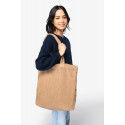 Borsa ecosostenibile slavata vintage look in velluto a costine NS133 Native Spirit