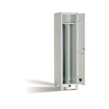Armadio spogliatoio 1 posto con divisorio sporco/pulito 420x500x1800 mm