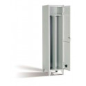 Armadio spogliatoio 1 posto con divisorio sporco/pulito 420x500x1800 mm
