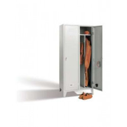 Armadio spogliatoio 2 posti con divisorio sporco/pulito 800x500x1800 mm