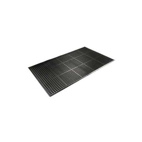 Tappeto antifatica forato nero 90x150 cm
