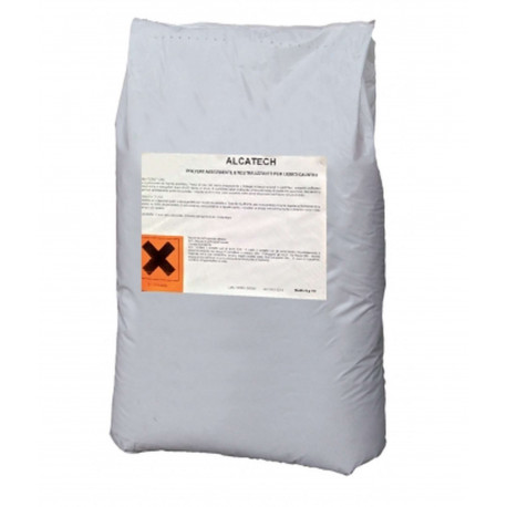 Polvere assorbente neutralizzante alcalini Alcatech