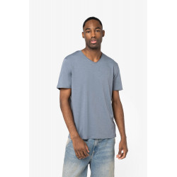 T-shirt slub uomo ecosostenibile con bordi a taglio vivo NS318 Native Spirit