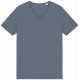 T-shirt slub uomo ecosostenibile con bordi a taglio vivo NS318 Native Spirit