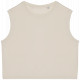 T-shirt crop donna ecosostenibile senza maniche NS342 Native Spirit