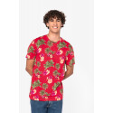 T-shirt uomo ecosostenibile con stampa tropicale NS350 Native Spirit