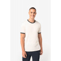 T-shirt ringer uomo ecosostenibile con bordi a contrasto effetto slavato NS360 Native Spirit