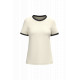 T-shirt ringer donna ecosostenibile con bordi a contrasto effetto slavato NS361 Native Spirit
