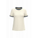 T-shirt ringer donna ecosostenibile con bordi a contrasto effetto slavato NS361 Native Spirit