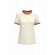 T-shirt ringer donna ecosostenibile con bordi a contrasto effetto slavato NS361 Native Spirit