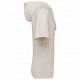 Felpa unisex ecosostenibile con cappuccio e spalle spioventi a maniche corte French Terry NS406 Native Spirit