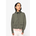 Felpa donna con zip e cappuccio ecosostenibile French Terry NS409 Native Spirit