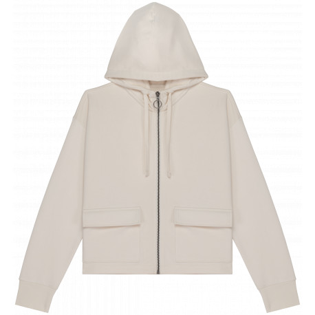 Felpa donna con zip e cappuccio ecosostenibile French Terry NS409 Native Spirit