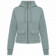 Felpa donna con zip e cappuccio ecosostenibile French Terry NS409 Native Spirit