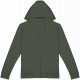 Felpa unisex ecosostenibile con zip e cappuccio French Terry NS417 Native Spirit