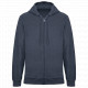 Felpa uomo ecosostenibile con cappuccio e zip in spugna NS419 Native Spirit