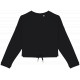 Felpa girocollo donna oversize ecosostenibile taglio crop NS429 Native Spirit