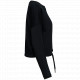 Felpa girocollo donna oversize ecosostenibile taglio crop NS429 Native Spirit