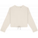 Felpa girocollo donna oversize ecosostenibile taglio crop NS429 Native Spirit