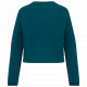Felpa girocollo donna oversize ecosostenibile taglio crop NS429 Native Spirit