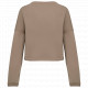 Felpa girocollo donna oversize ecosostenibile taglio crop NS429 Native Spirit
