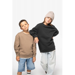 Felpa girocollo bambino ecosostenibile oversize NS437 Native Spirit