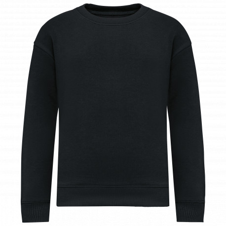 Felpa girocollo bambino ecosostenibile oversize NS437 Native Spirit