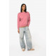 Felpa donna ecosostenibile girocollo e spalle spioventi NS439 Native Spirit