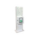 Totem metallico per cassetta porta defibrillatore