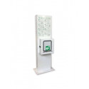 Totem metallico per cassetta porta defibrillatore