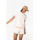 Felpa donna ecosostenibile oversize con cappuccio senza maniche French Terry NS446 Native Spirit