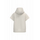 Felpa donna ecosostenibile oversize con cappuccio senza maniche French Terry NS446 Native Spirit