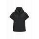 Felpa donna ecosostenibile oversize con cappuccio senza maniche French Terry NS446 Native Spirit