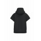 Felpa donna ecosostenibile oversize con cappuccio senza maniche French Terry NS446 Native Spirit