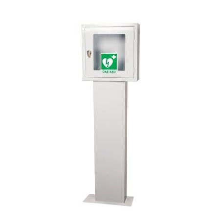 Piantana per armadietto defibrillatore