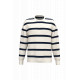 Felpa unisex ecosostenibile a righe girocollo e spalle spioventi NS450 Native Spirit