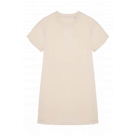 Vestito t-shirt donna ecosostenibile con spalle cadenti NS5028 Native Spirit