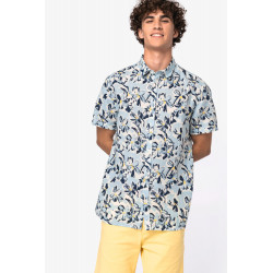 Camicia uomo con stampa vegetale NS530 Native Spirit