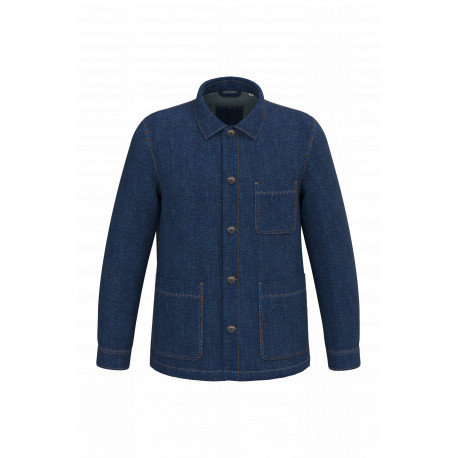 Giacca di jeans unisex ecosostenibile con spalle spioventi NS614 Native Spirit