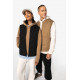 Bodywarmer ecologico unisex imbottito in twill con collo teddy NS623 Native Spirit