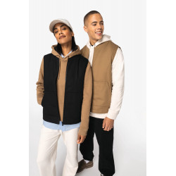Bodywarmer ecologico unisex imbottito in twill con collo teddy NS623 Native Spirit