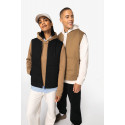 Bodywarmer ecologico unisex imbottito in twill con collo teddy NS623 Native Spirit