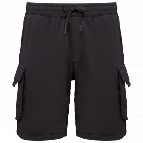 Pantaloncini cargo uomo ecosostenibili slavati vintage look French Terry NS717 Native Spirit