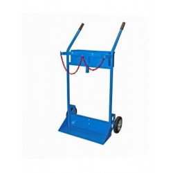 Carrello portabombola gas biposto con cassetta 720x1250 mm