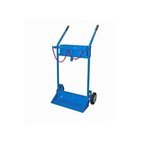 Carrello portabombola gas biposto con cassetta 720x1250 mm
