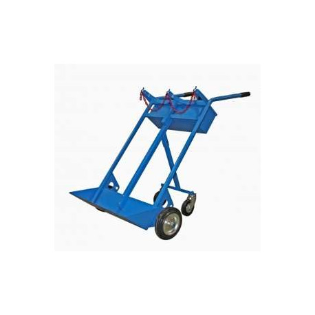 Carrello portabombola gas 4 ruote 720x1250 mm