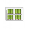 Container stoccaggio 12/16 fusti su scaffale 3160x1680x2990 mm