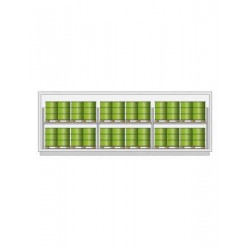 Container stoccaggio 36/48 fusti su scaffale 8920x1680x2990 mm