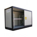 Container stoccaggio 4 cisternette su scaffale 3360x1870x3490 mm