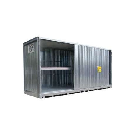 Container stoccaggio 6 cisternette su scaffale 4100x1680x3490 mm